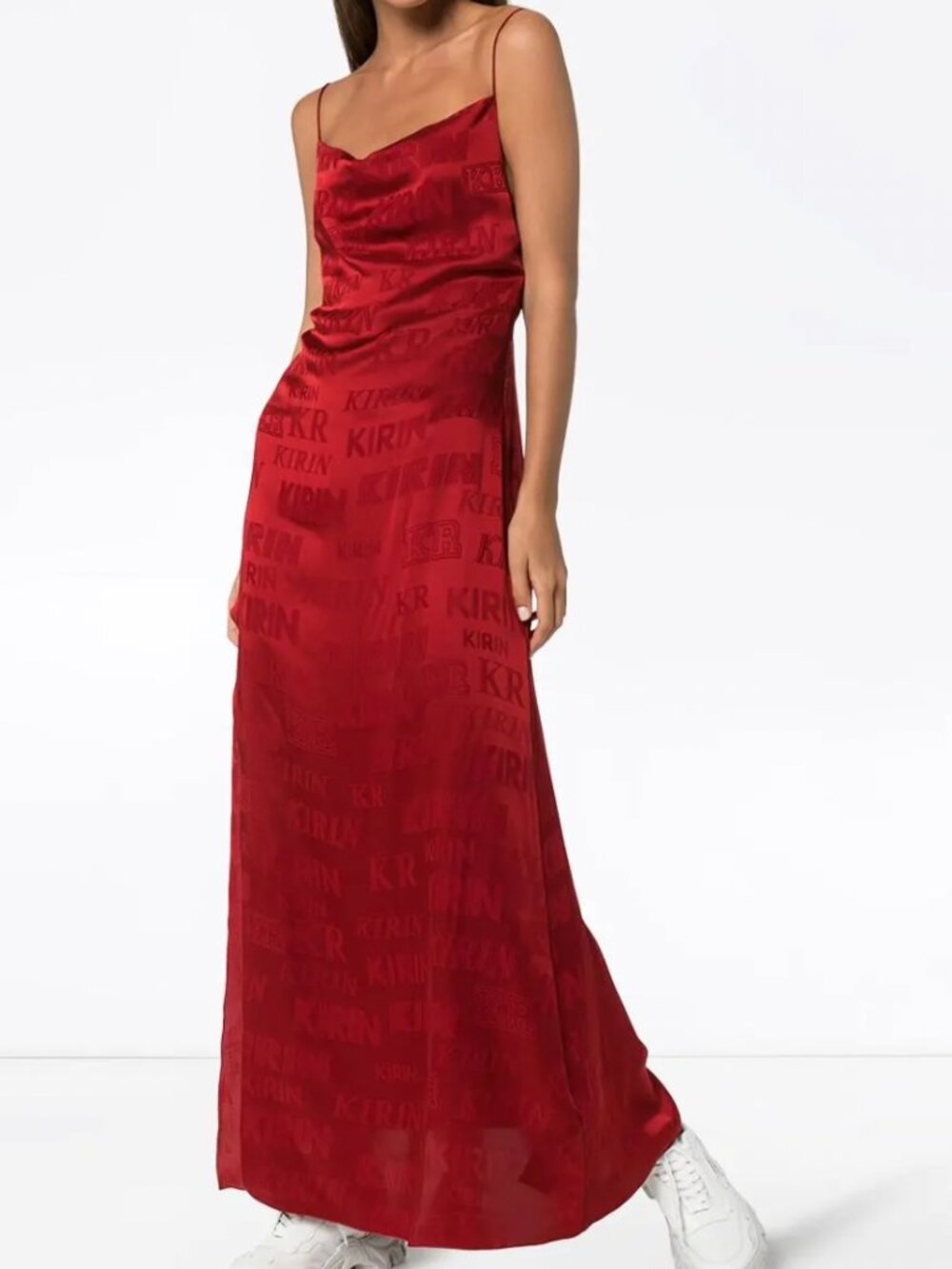 Kirin logo-print maxi dress